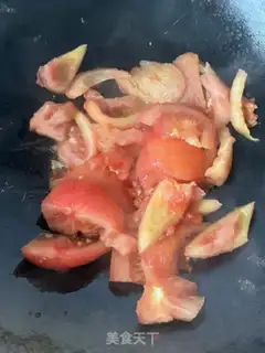 Make Tomato fried eggs step 9