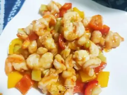 Make Thai sweet shrimp step 8
