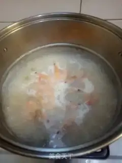 Make Shrimp congee step 5