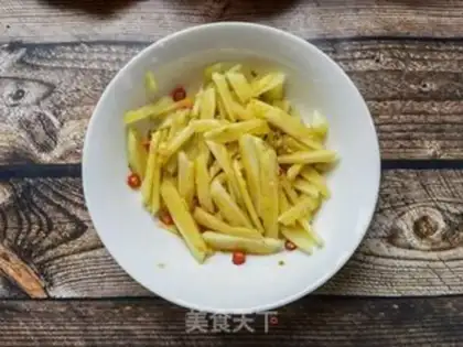 Make Garlic pepper with watermelon skin step 7