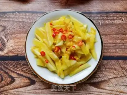 Make Garlic pepper with watermelon skin step 9