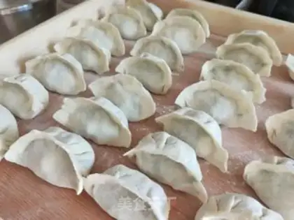 Make Spinach egg dumplings step 13