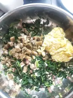 Make Spinach dumplings step 4