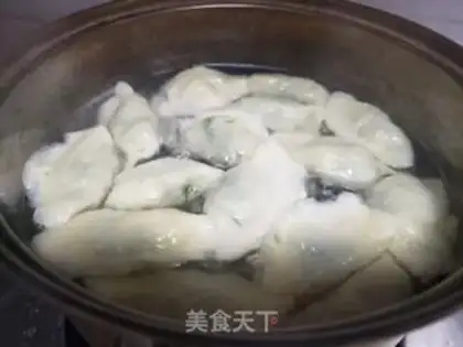 Make Spinach egg dumplings step 6