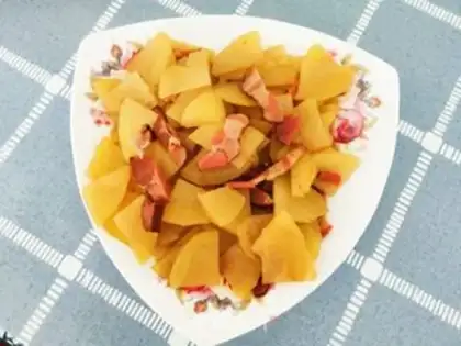 Make Five bouquets with potatoes step 9