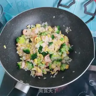 Make ♪ ♪ West blue flower fried rice ♪ step 6
