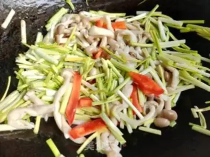 Make Garlic fried sea mushrooms step 5