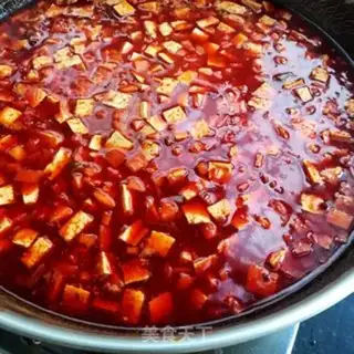 Make Red oil tofu soup step 11