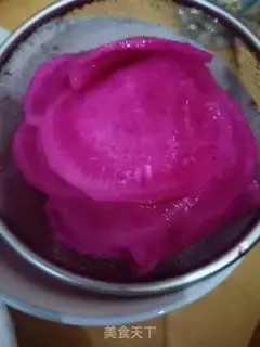 Make Roses with white carrots step 9