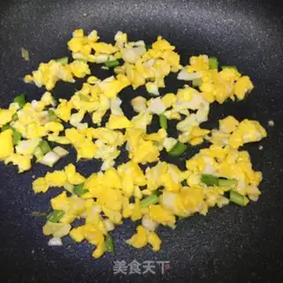 Make Egg ham and rice step 3