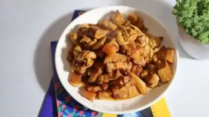 Make Tofu is sour and sour step 8