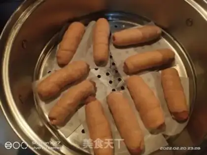 Make Carrot ham and sausage step 6