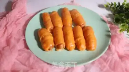 Make Carrot ham and sausage step 7