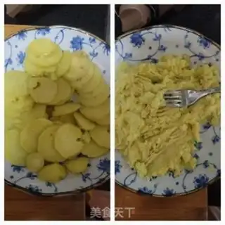 Make Mashed potato salad in shrimp step 2