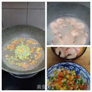 Make Mashed potato salad in shrimp step 3