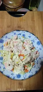 Make Mashed potato salad in shrimp step 5