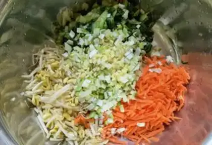 Make Carrot bean sprouts step 7