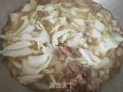 Make The big cabbage pork stew step 9