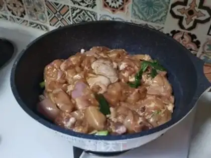 Make Fresh onion chicken step 3
