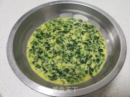 Make Spinach steamed eggs step 7
