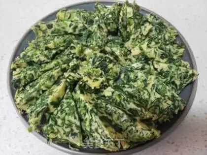 Make Spinach steamed eggs step 12