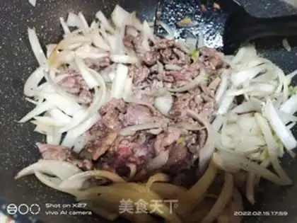 Make Onion beef step 3