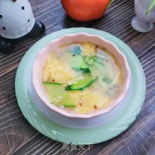 Make cucumber egg soup step 9