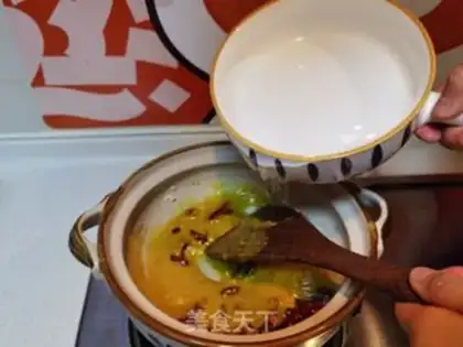 Make Sour soup, fat cow step 5
