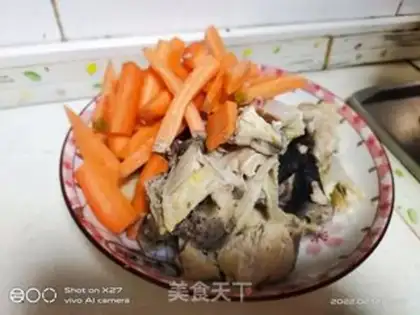 Make Wood carrot chicken step 2