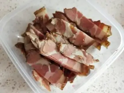 Make Garlic meat step 1