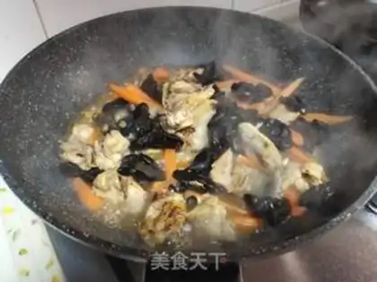 Make Wood carrot chicken step 5