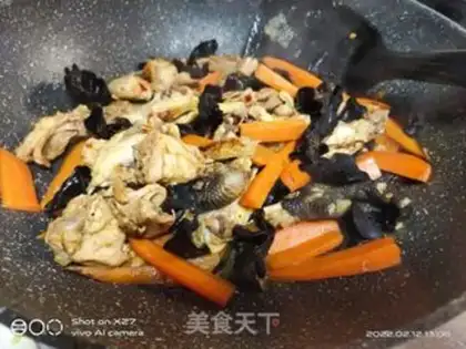 Make Wood carrot chicken step 6