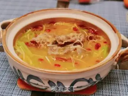 Make Sour soup, fat cow step 14