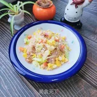 Make Pighead shrimp fried rice step 10