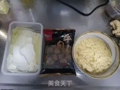 Make Beefball cabbage step 1
