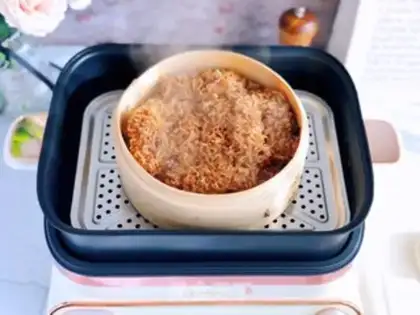 Make Bean rice evaporated ribs step 7