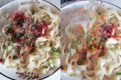 Make Spicy noodles step 2
