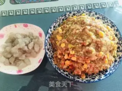 Make Big corn shrimp step 1