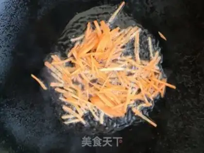 Make Bean-skin carrots step 2