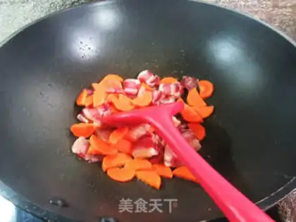 Make Peanut, carrot, fragrance step 2