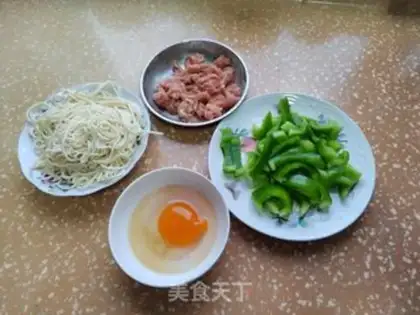 Make Pyramid duck egg noodles step 0