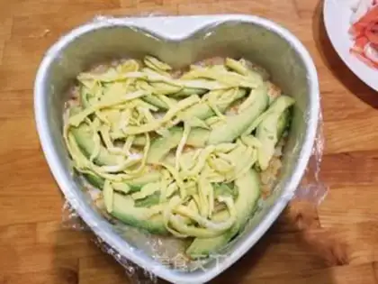 Make Sushi cake step 10