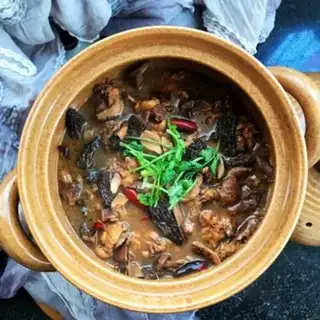 Make Three chickens with lamb belly step 11