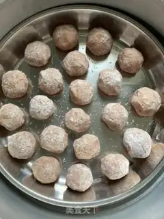 Make Steam potatoes and meatballs step 11