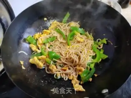 Make Pyramid duck egg noodles step 8