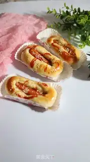 Make Ham sausage bread step 11