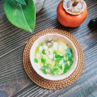 Make Celery-leaf mushroom tofu soup step 11