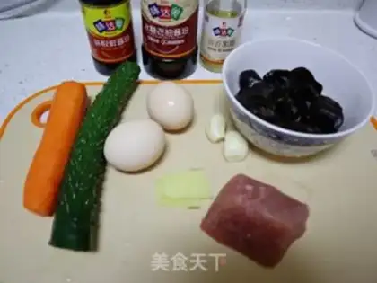 Make Mushu meat step 0