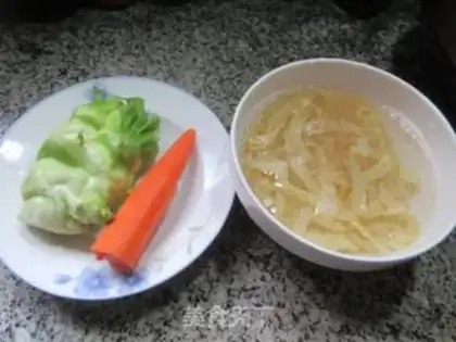 Make Carrot, tofu-skin spree step 0
