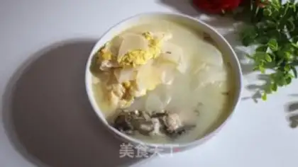 Make Egg soup for the fish step 8
